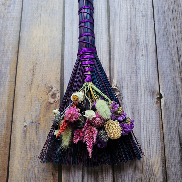 Boho Floral Witch Broomsticks