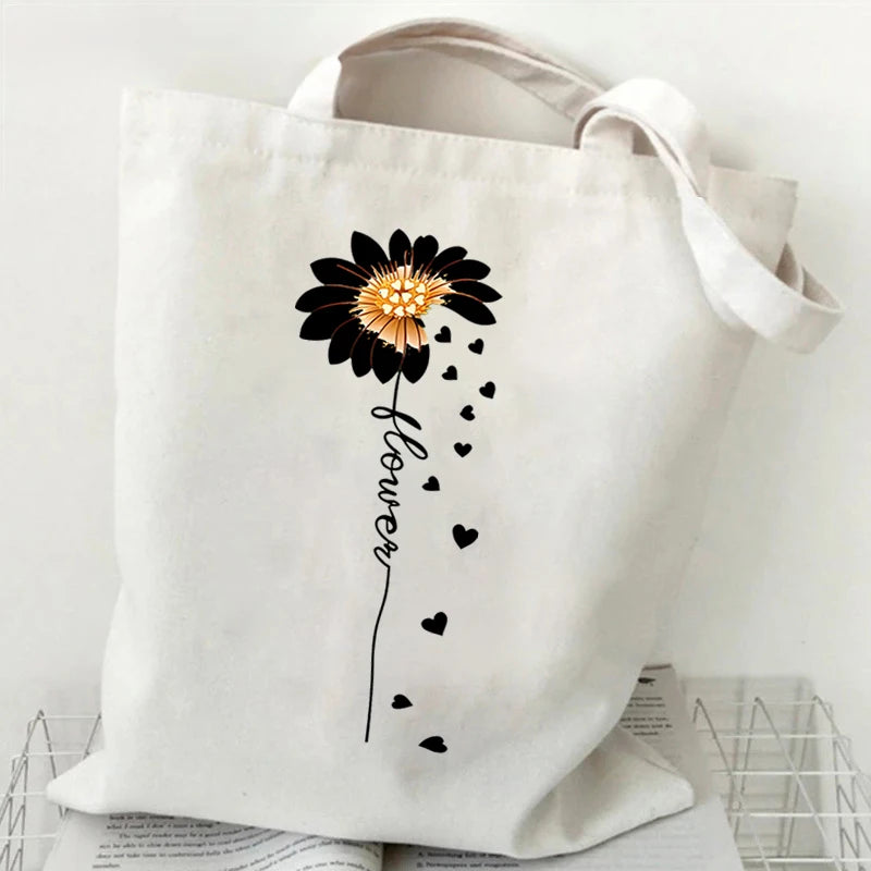 Boho Flower Tote Bag