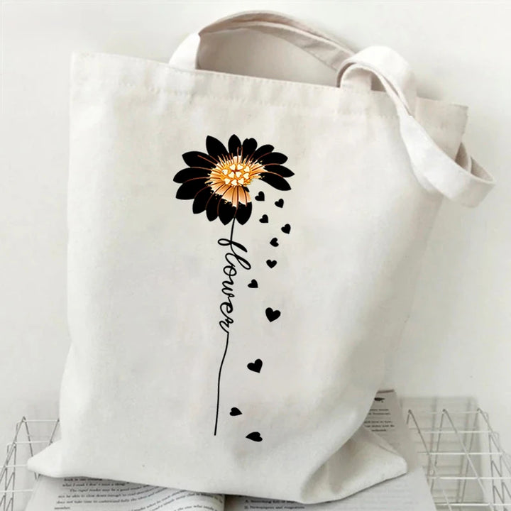 Boho Flower Tote Bag