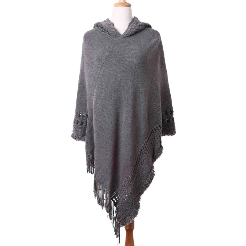 Boho Gray Shawl