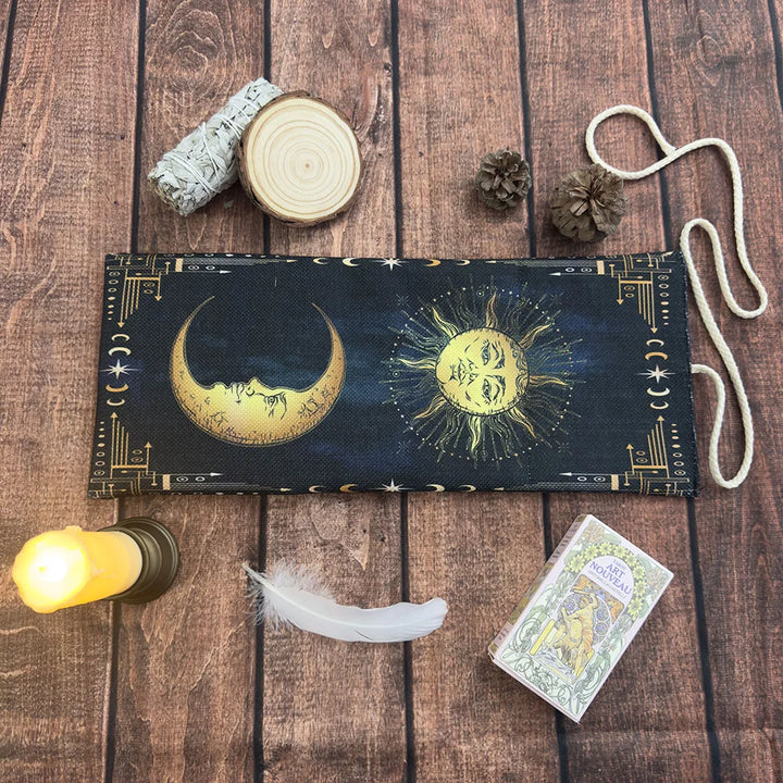 Boho Moon Sun Tarot Storage Bag