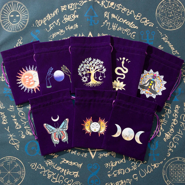 Boho Purple Tarot Storage Bags