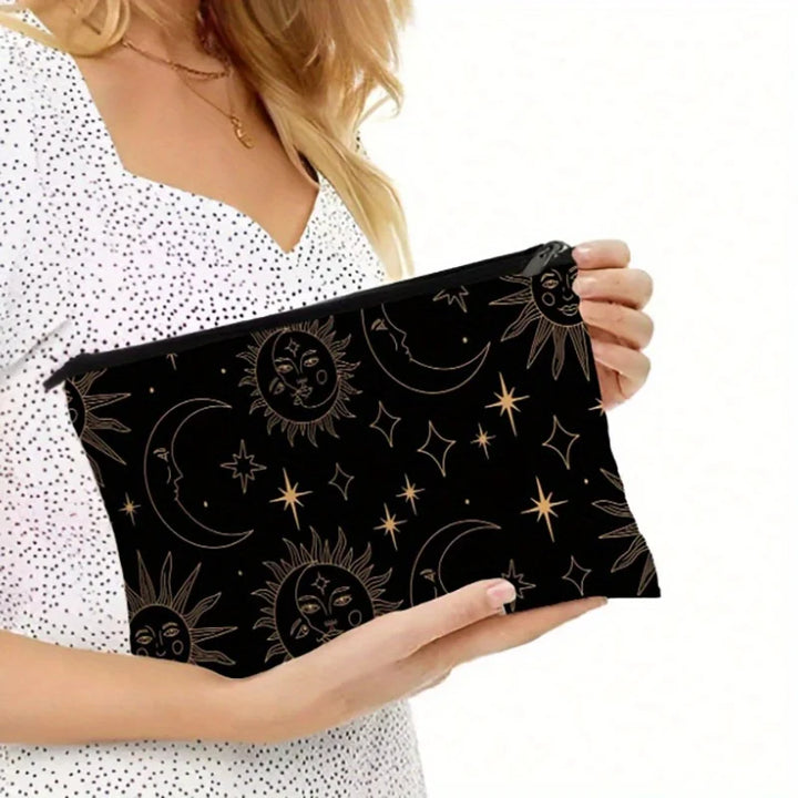 Boho Sun and Moon Makeup Bag