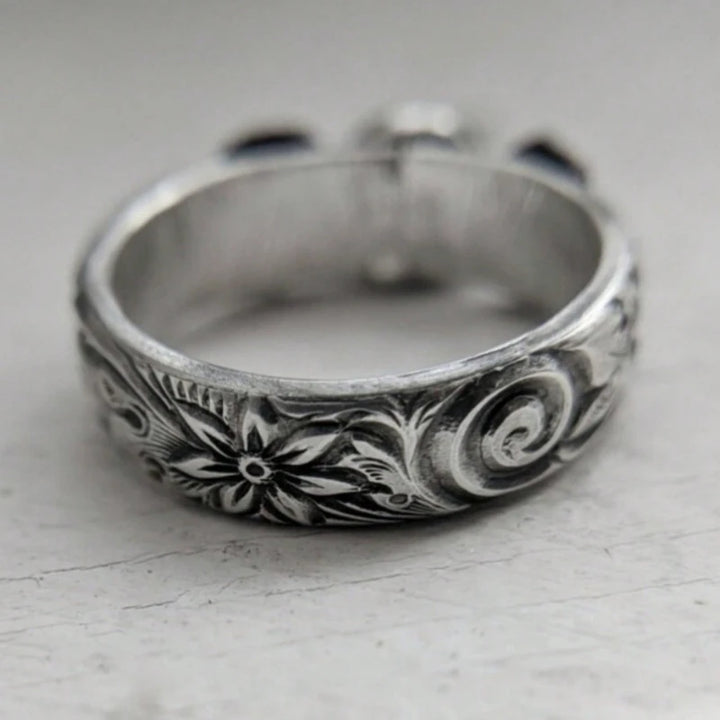 Boho Triple Moon Thick Ring