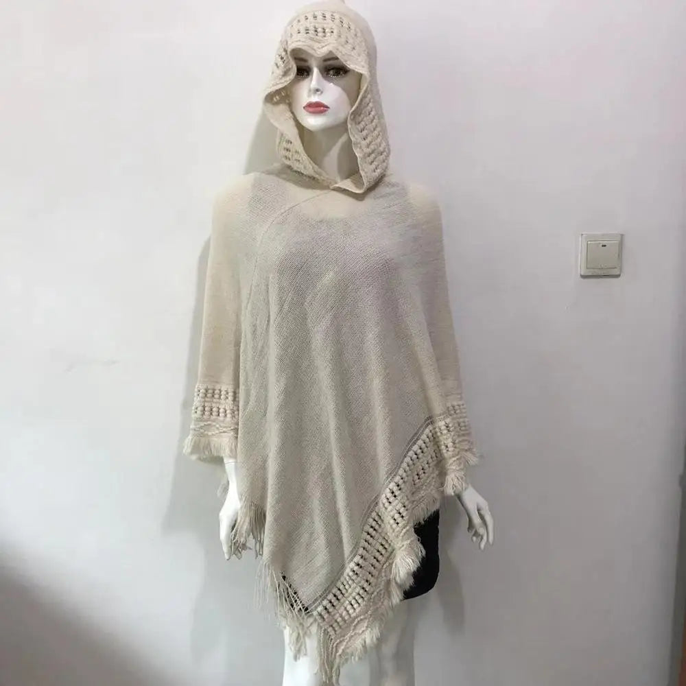 Boho White Shawl