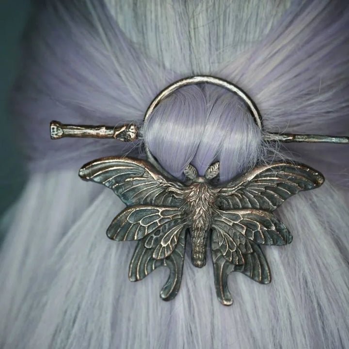 Bronze Moth Hair Stick