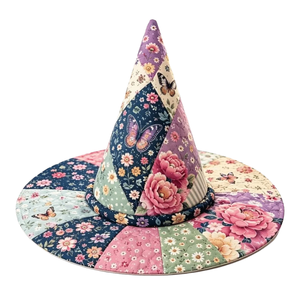 Butterfly Floral Witch Hat