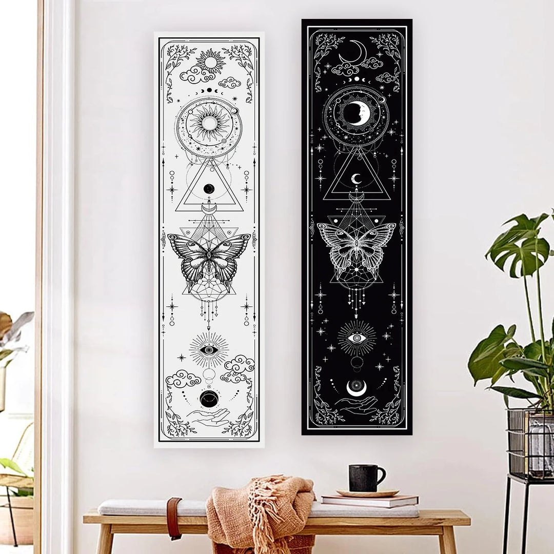 Butterfly Moon Boho Wall Banner Tapestry