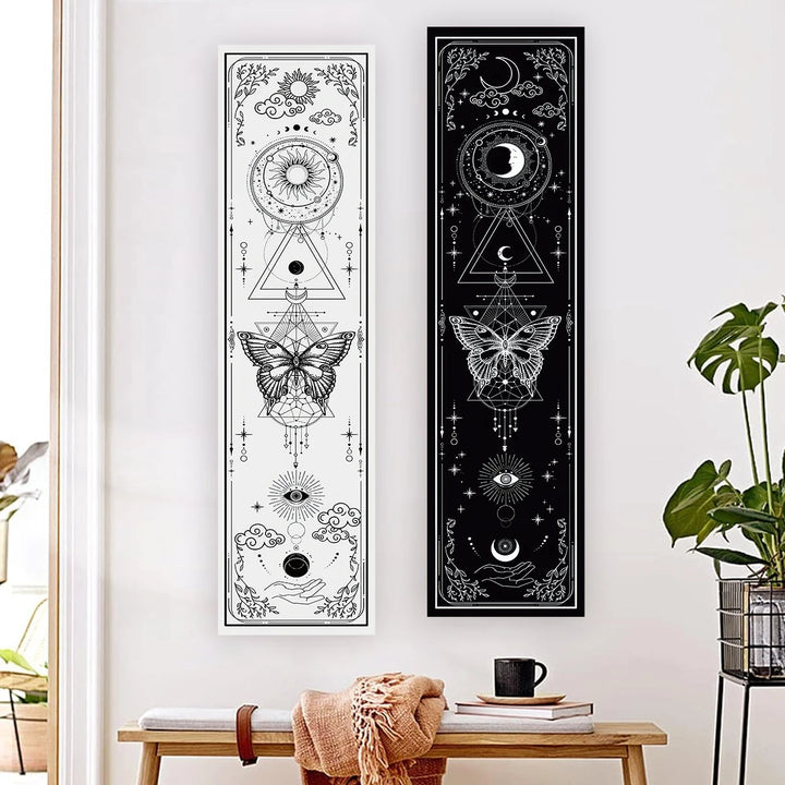 Butterfly Moon Boho Wall Banner Tapestry