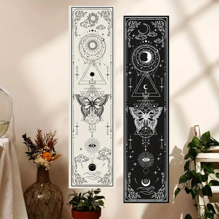 Butterfly Moon Wall Banner Tapestries