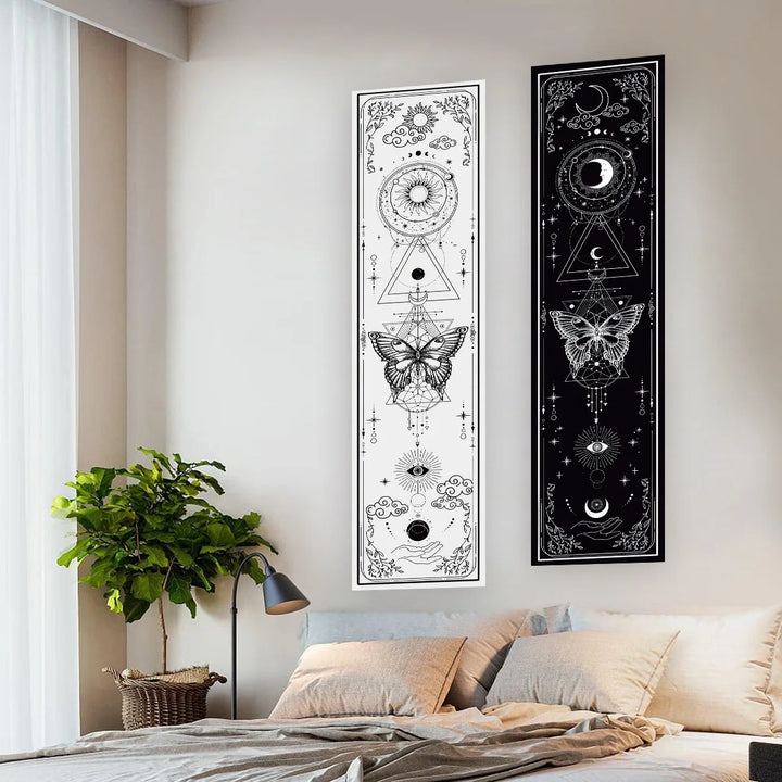 Butterfly Moon Wall Banner Tapestry
