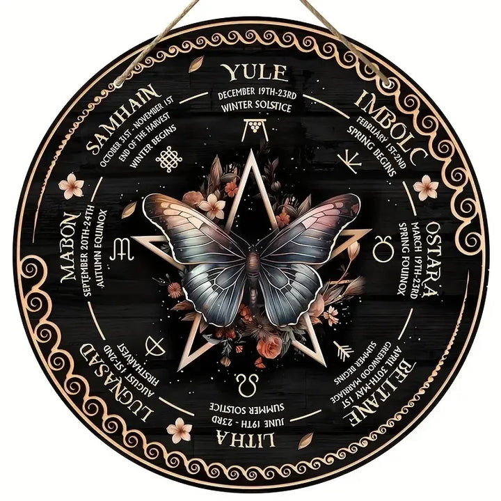 Butterfly Wheel of The Year Pagan Calendar