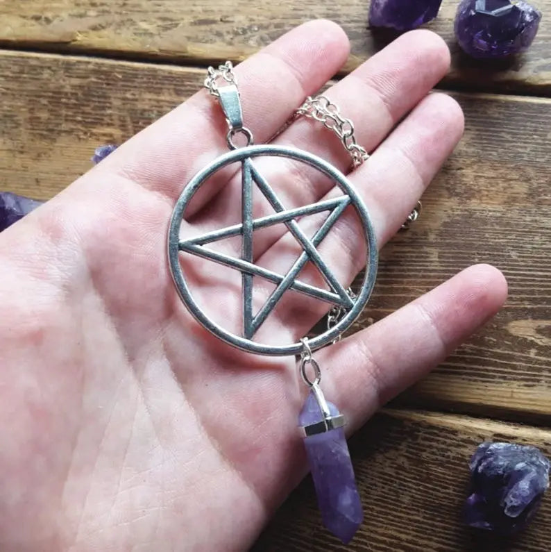 Buy Amethyst Pentacle Necklaces