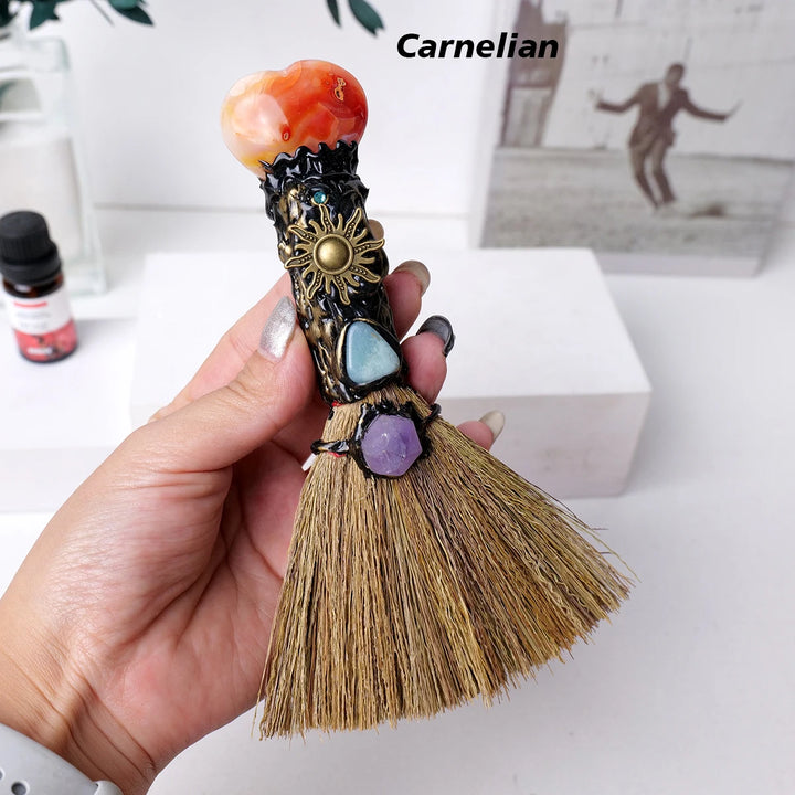 Carnelian Crystal Witch Broom