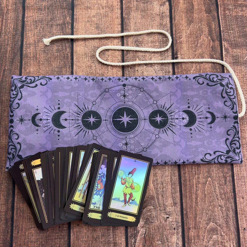 Celestial Moon Phase Tarot Storage Bag