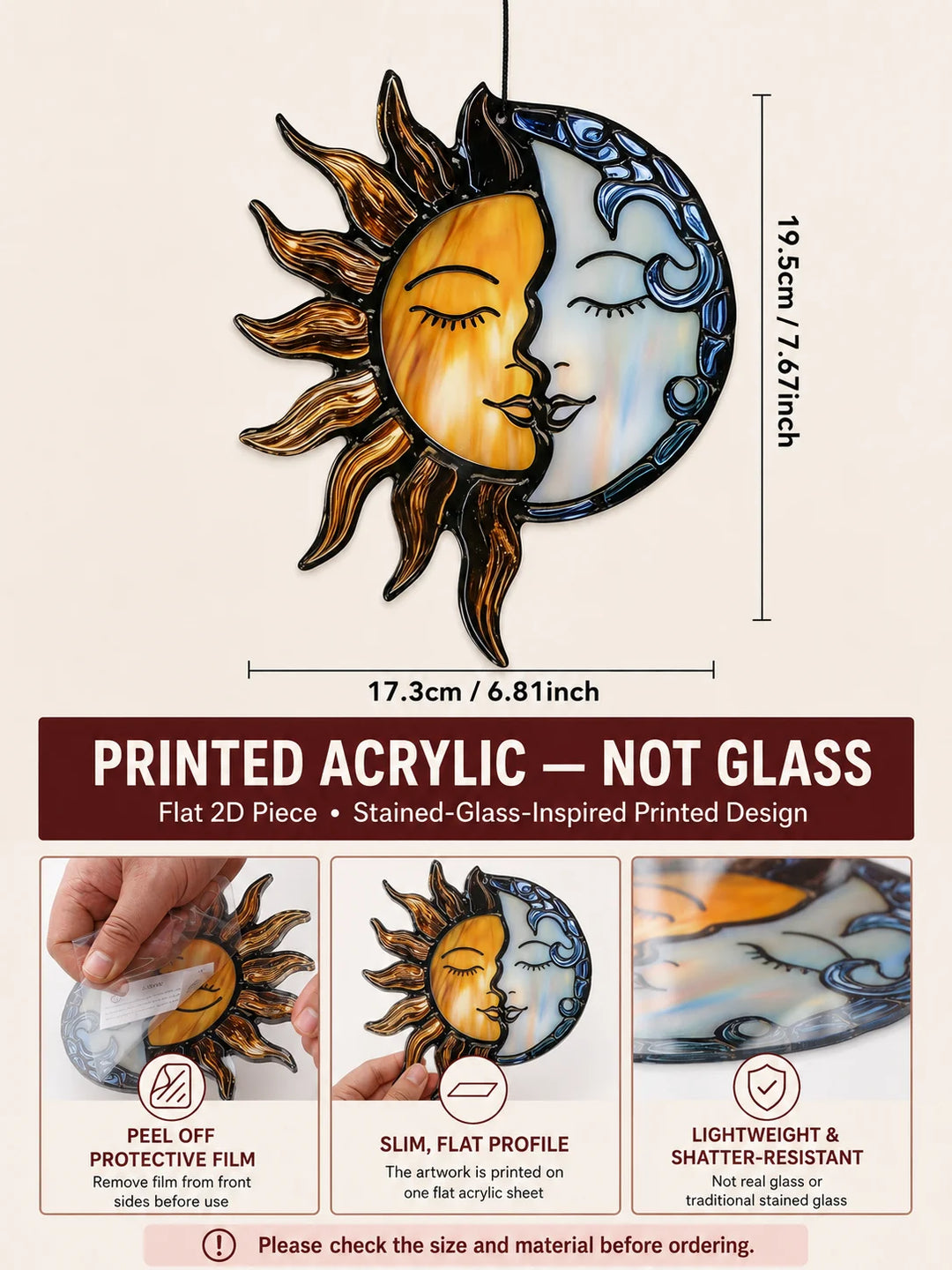 Celestial Moon Sun Suncatchers