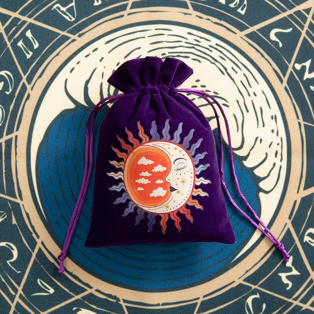 Celestial Purple Tarot Storage Bags