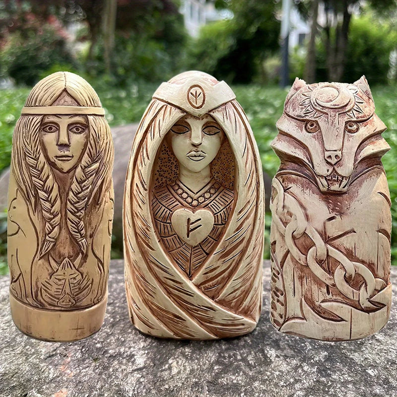 Celtic Altar Statue Figurines