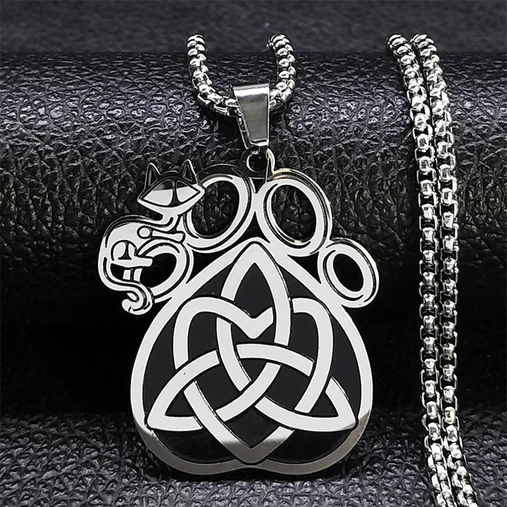 Celtic Cat Necklace
