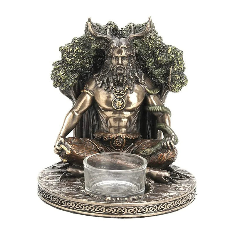 Celtic God Candle Holder