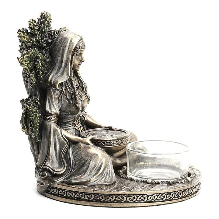 Celtic Goddess Tealight Candle Holder