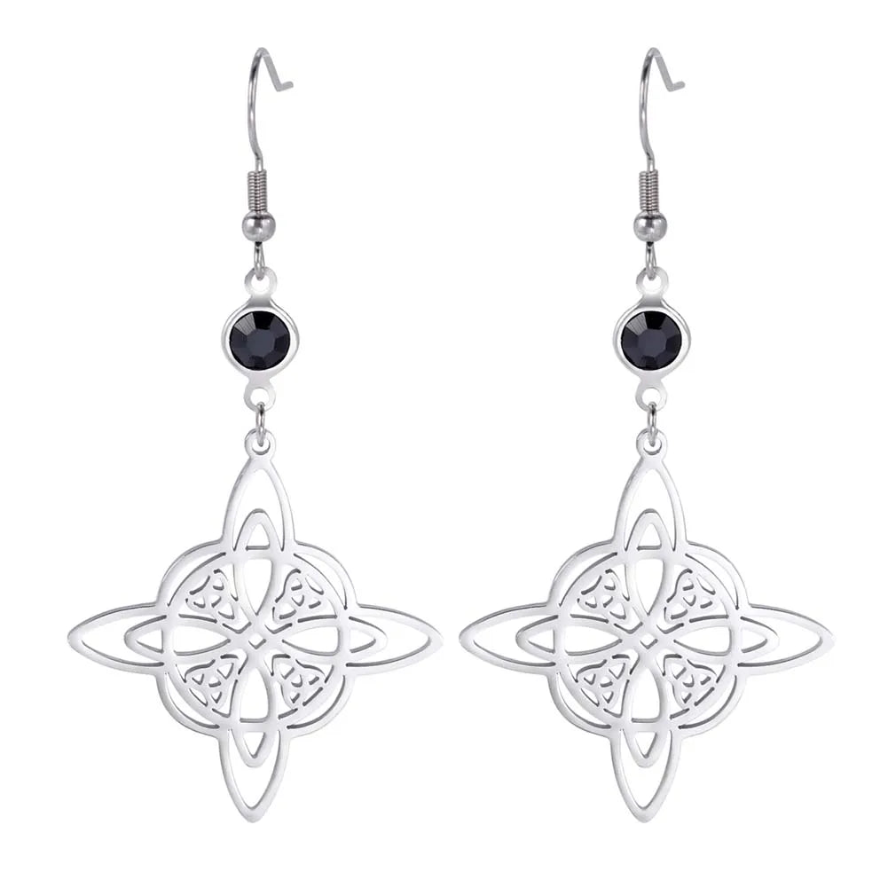 Celtic Knot Silver Earrings