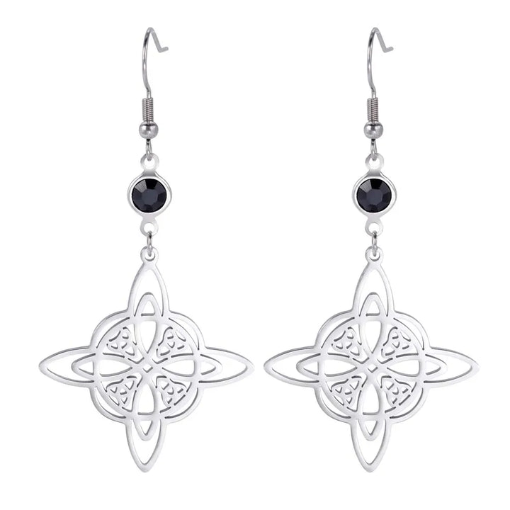 Celtic Knot Silver Earrings