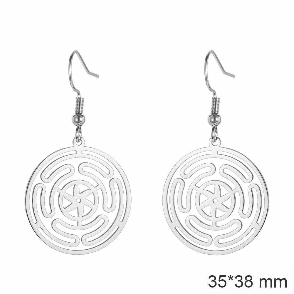 Celtic Shield Knot Silver Earrings