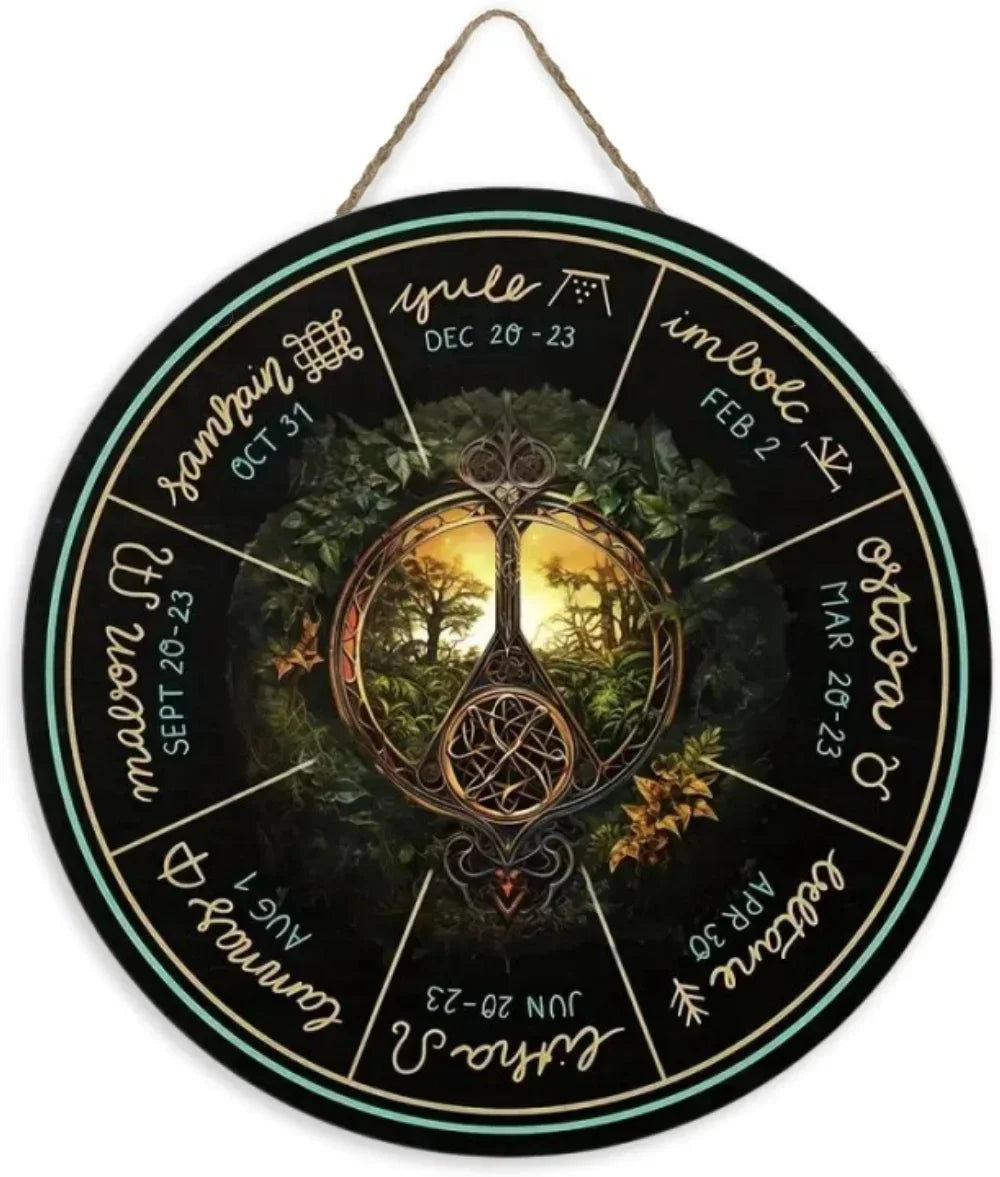 Celtic Tree Wheel of The Year Pagan Calendar