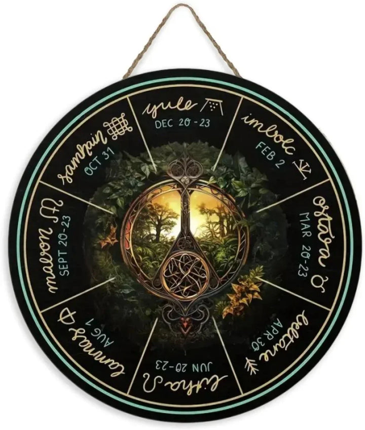 Celtic Tree Wheel of The Year Pagan Calendar