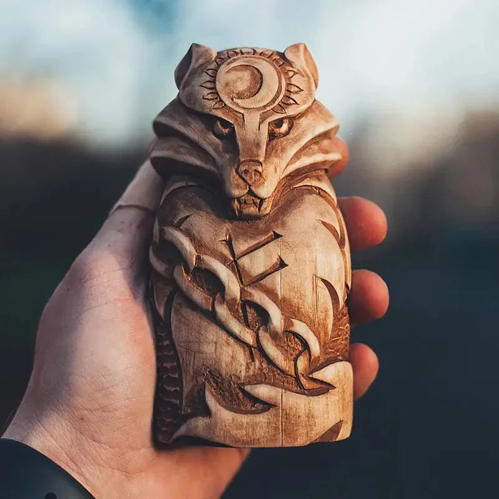Celtic Wolf Altar Figurine