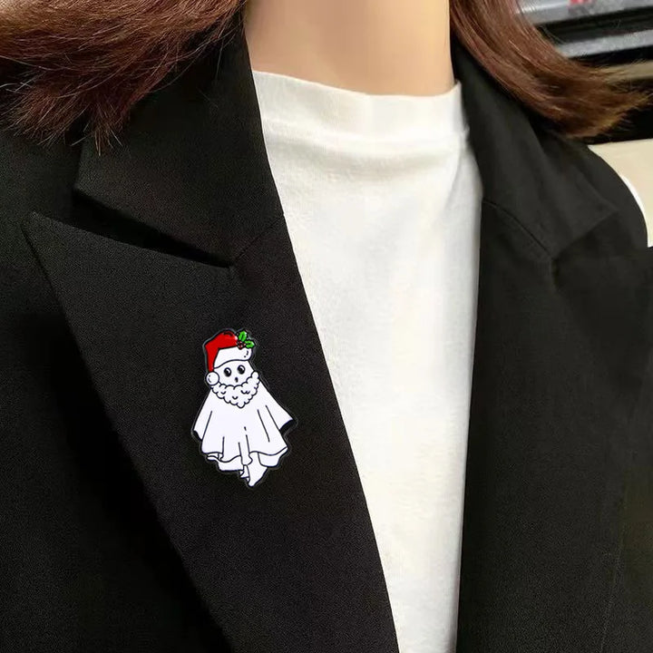 Christmas Ghost Enamel Pin