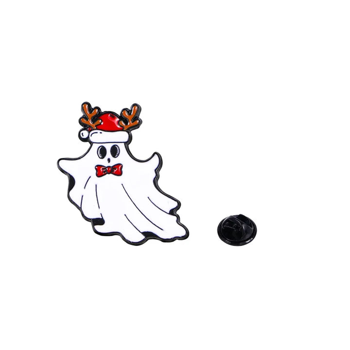 Christmas Reindeer Ghost Pin