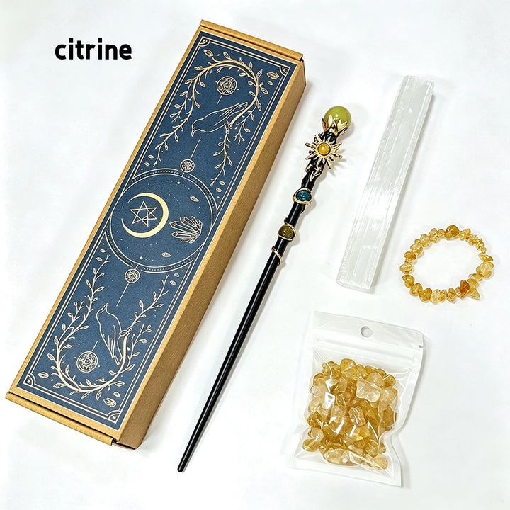 Citrine Crystal Wand Kit