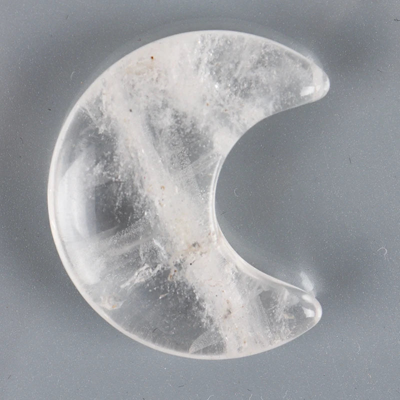 Clear Quartz Crystal Moon