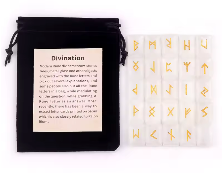 Clear Quartz Stone Runes