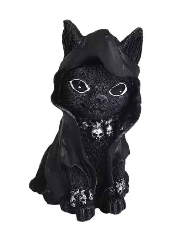 Cloaked Cat Statue
