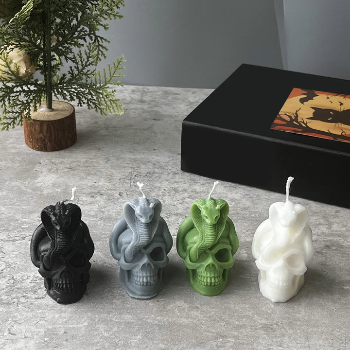 Cobra Skull Candles