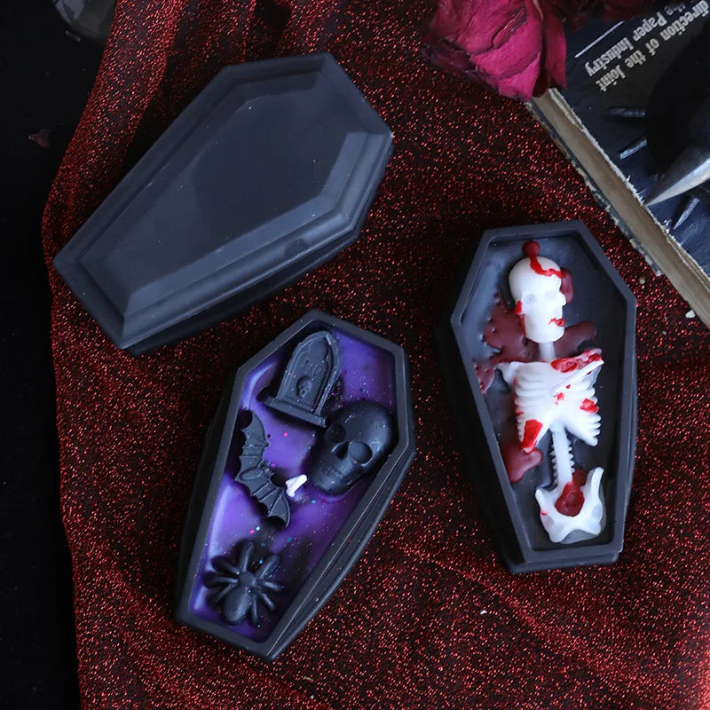 Coffin Halloween Candle