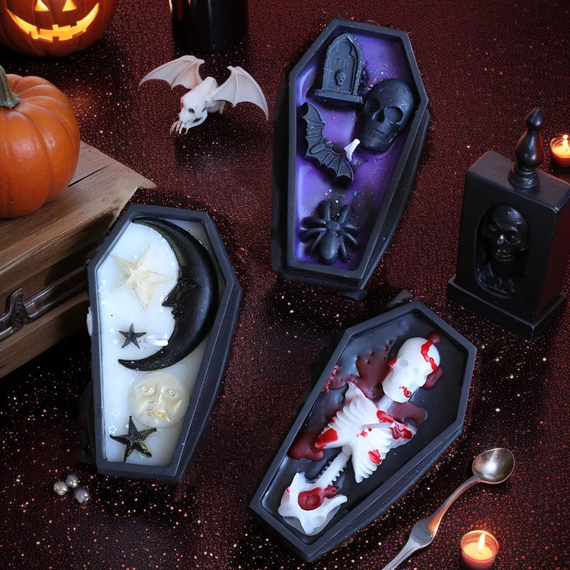 Coffin Halloween Candles