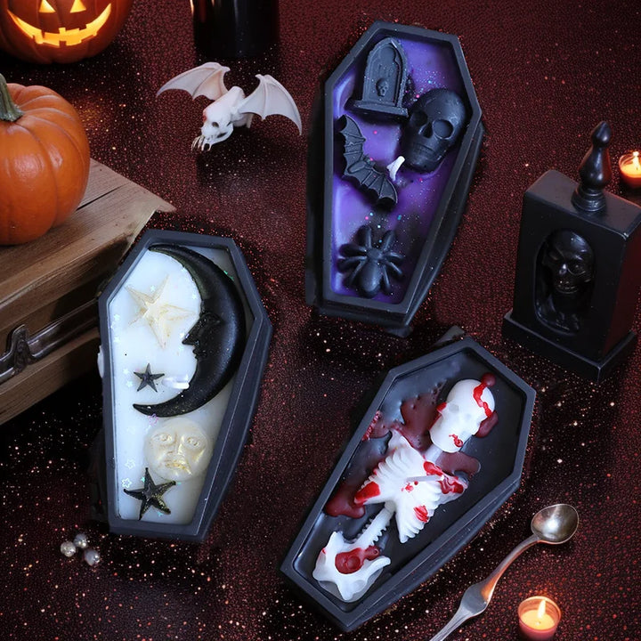 Coffin Halloween Candles