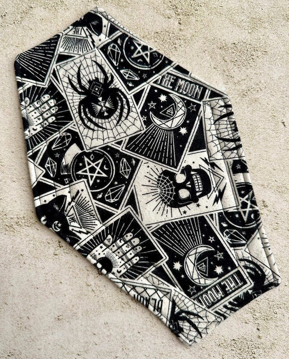 Coffin Halloween Coffee Mug Rug