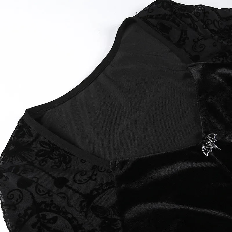 Corset Gothic Bat Dress
