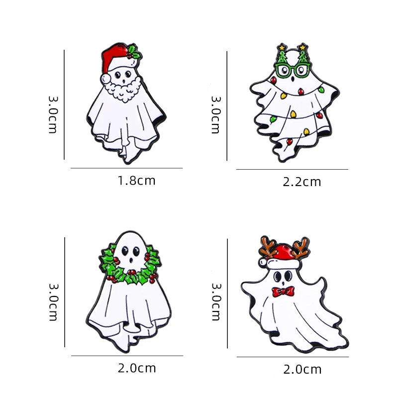 Creepmas Ghost Pins