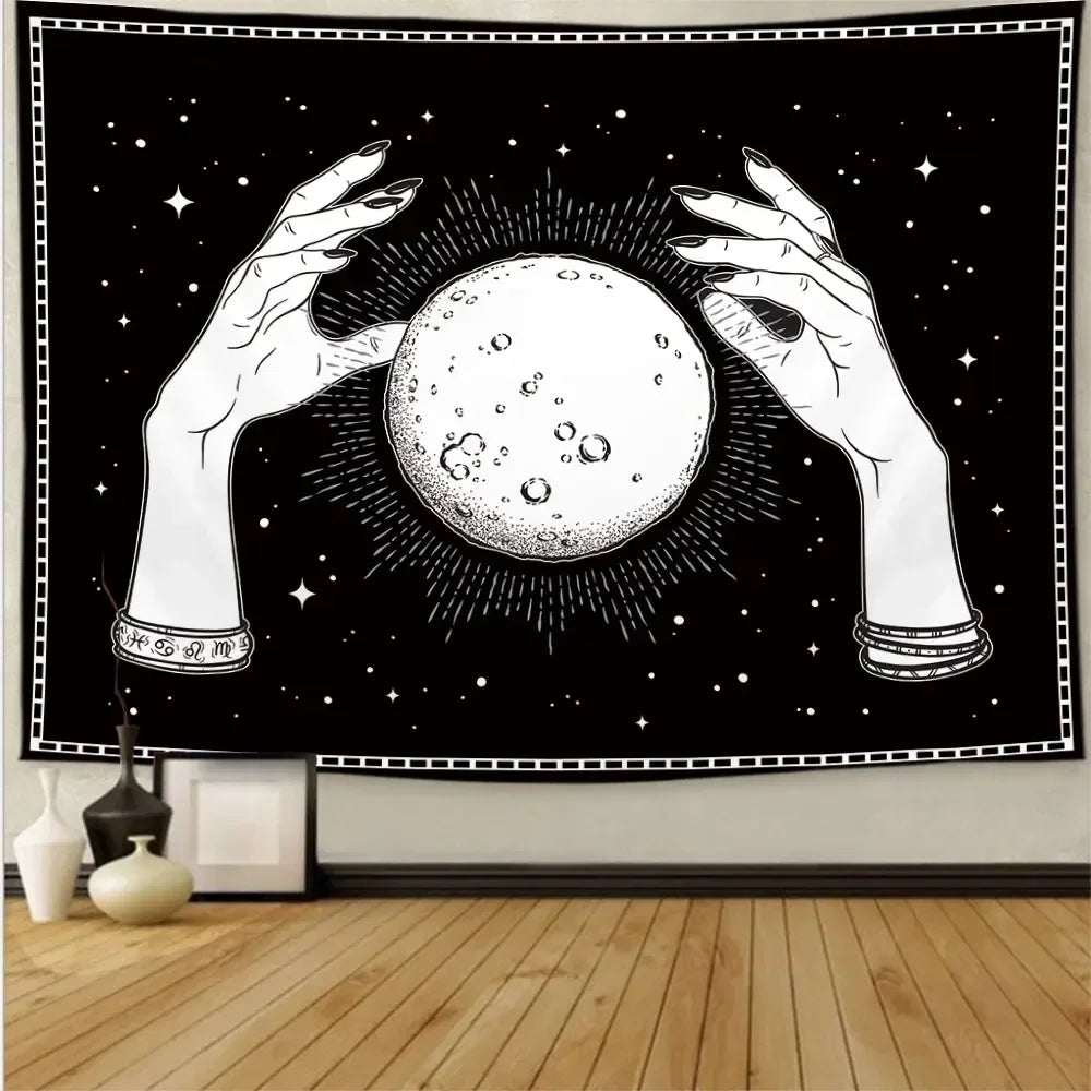 Crystal Ball Moon Tapestry