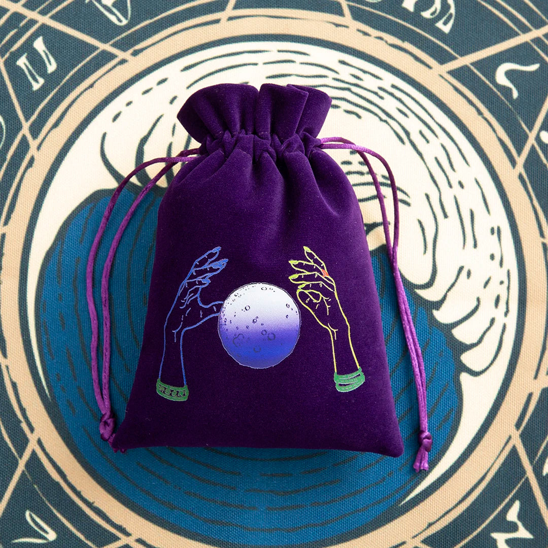 Crystal Ball Purple Tarot Storage Bags