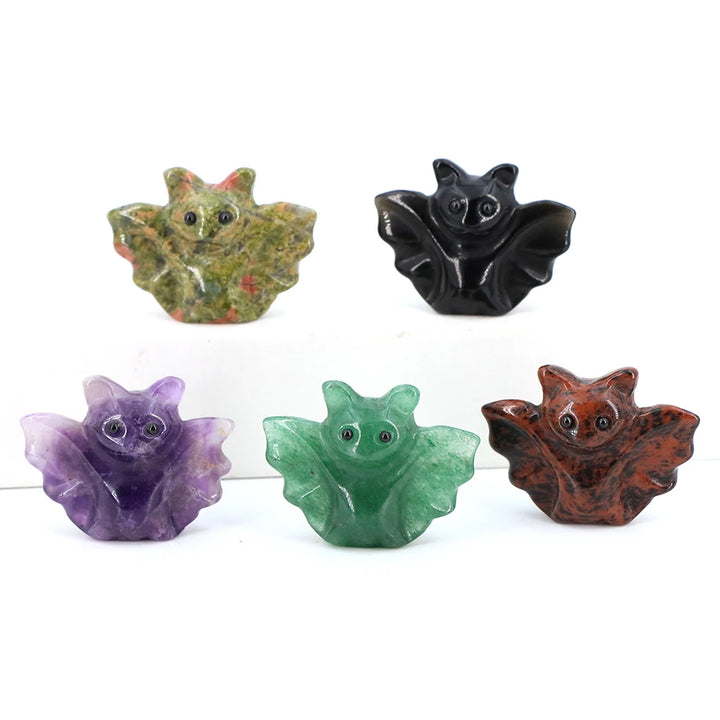 Crystal Bat Figurines
