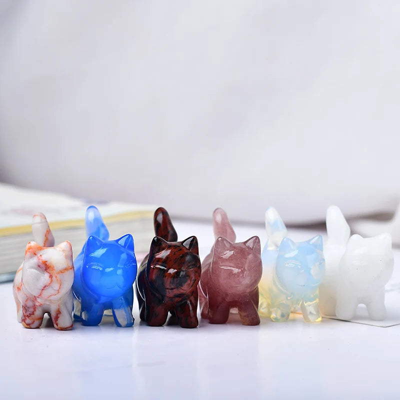 Crystal Cats Standing