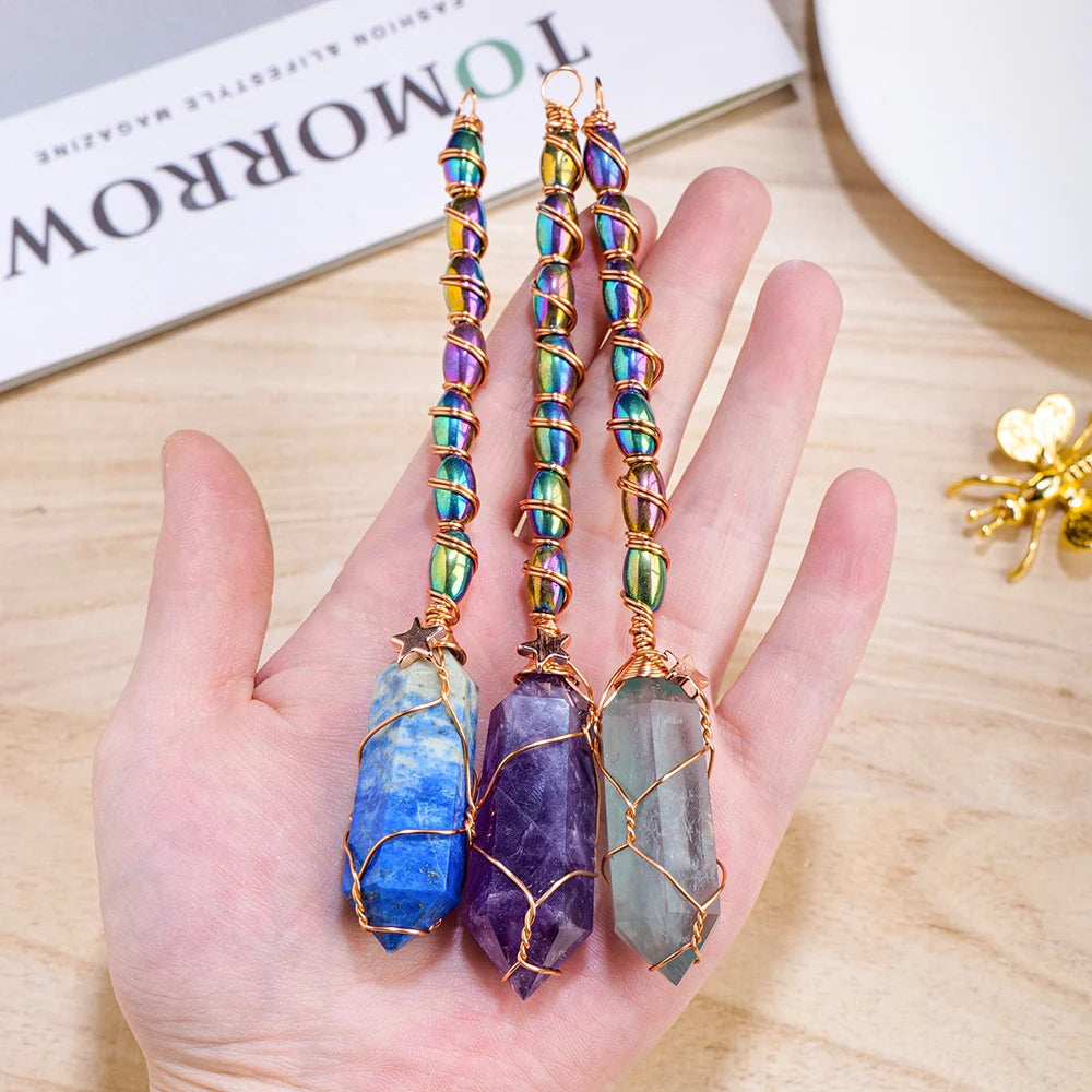 Crystal Copper Witch Wands