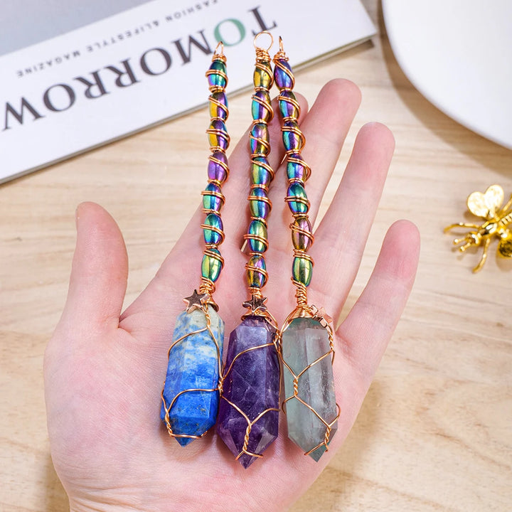 Crystal Copper Witch Wands